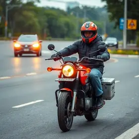 motociclista embriagado