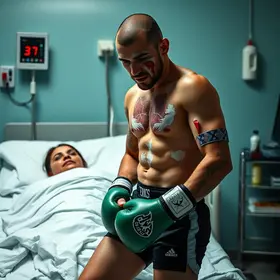lutador de kickboxing internado